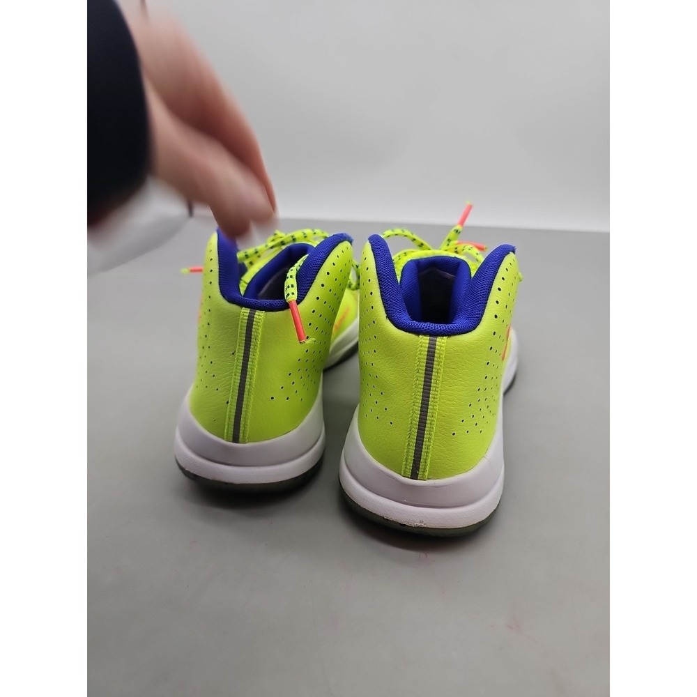 Under Armour Youth 6Y Jet Splash Basketball Shoes Yellow Blue Mesh Lace Up‎ Mid - Picture 4 of 8
